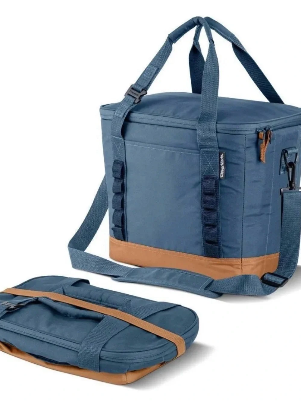New CleverMade Collapsible Tahoe Cooler 30 Cans Soft Sided Cooler Ocean